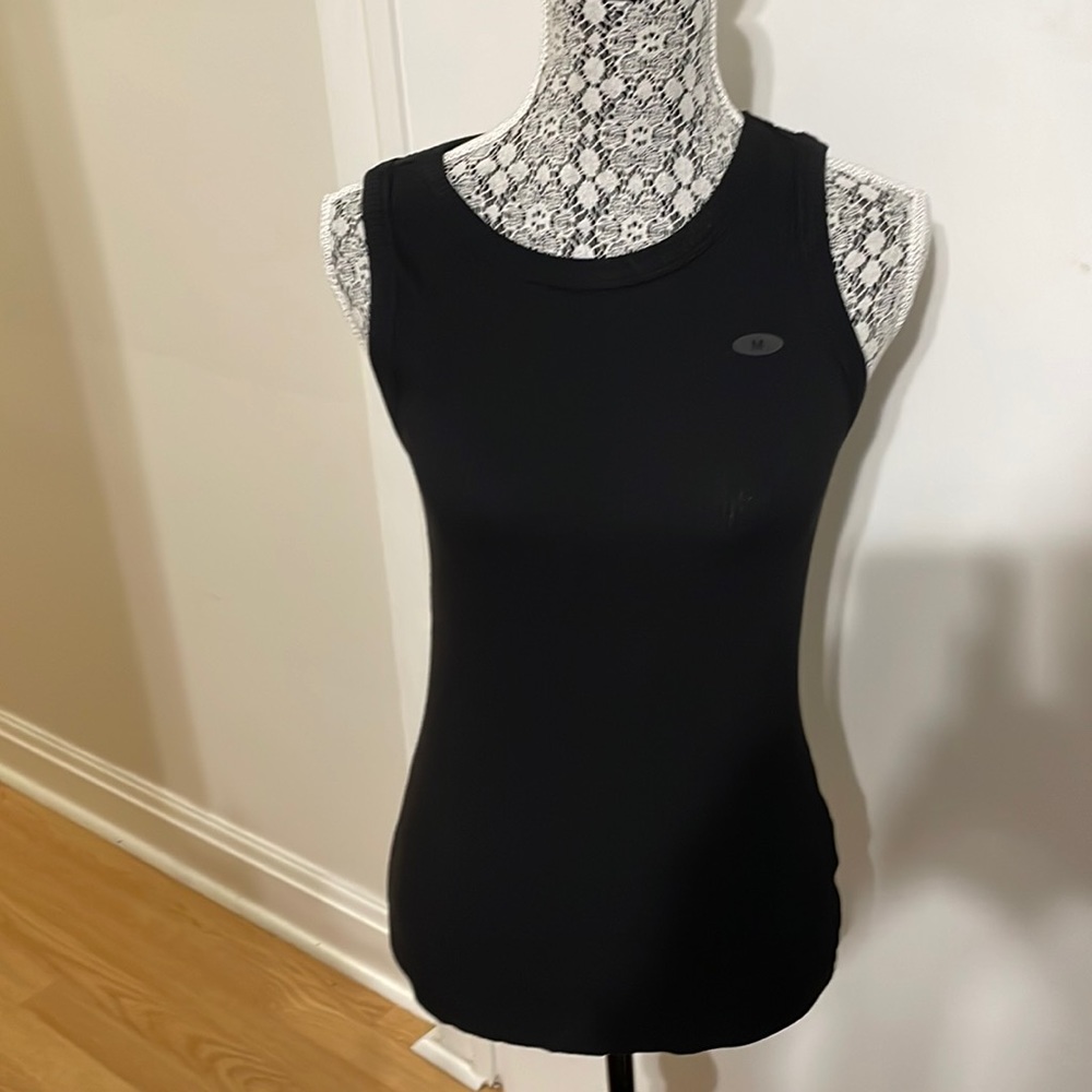 Maurices black ribbed tank top size Medium NIB